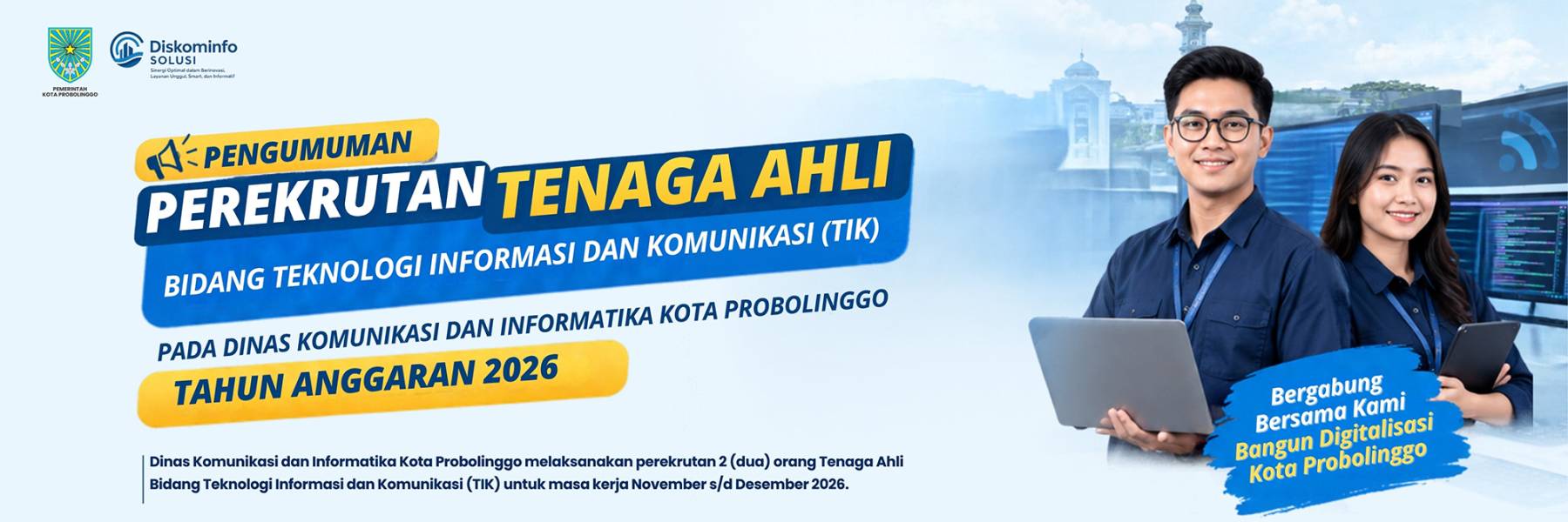 Perekrutan Tenaga Ahli Bidang Teknologi Informasi Dan Komunikasi (TIK)